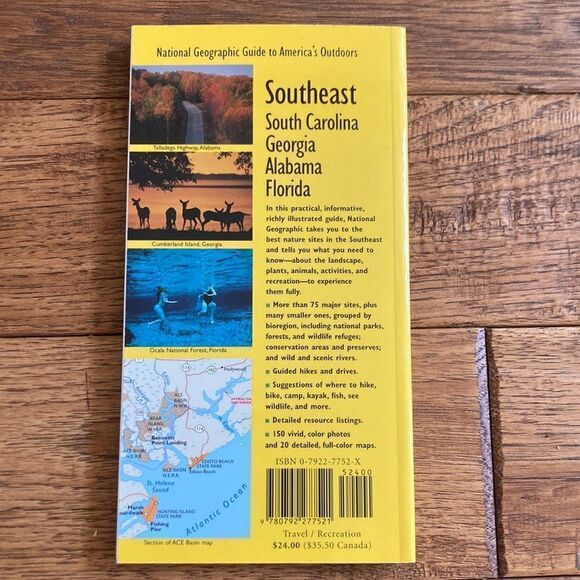 NATIONAL Geographic Guide To America's Outdoors Southeast Travel Guide Book - Picture 2 of 4